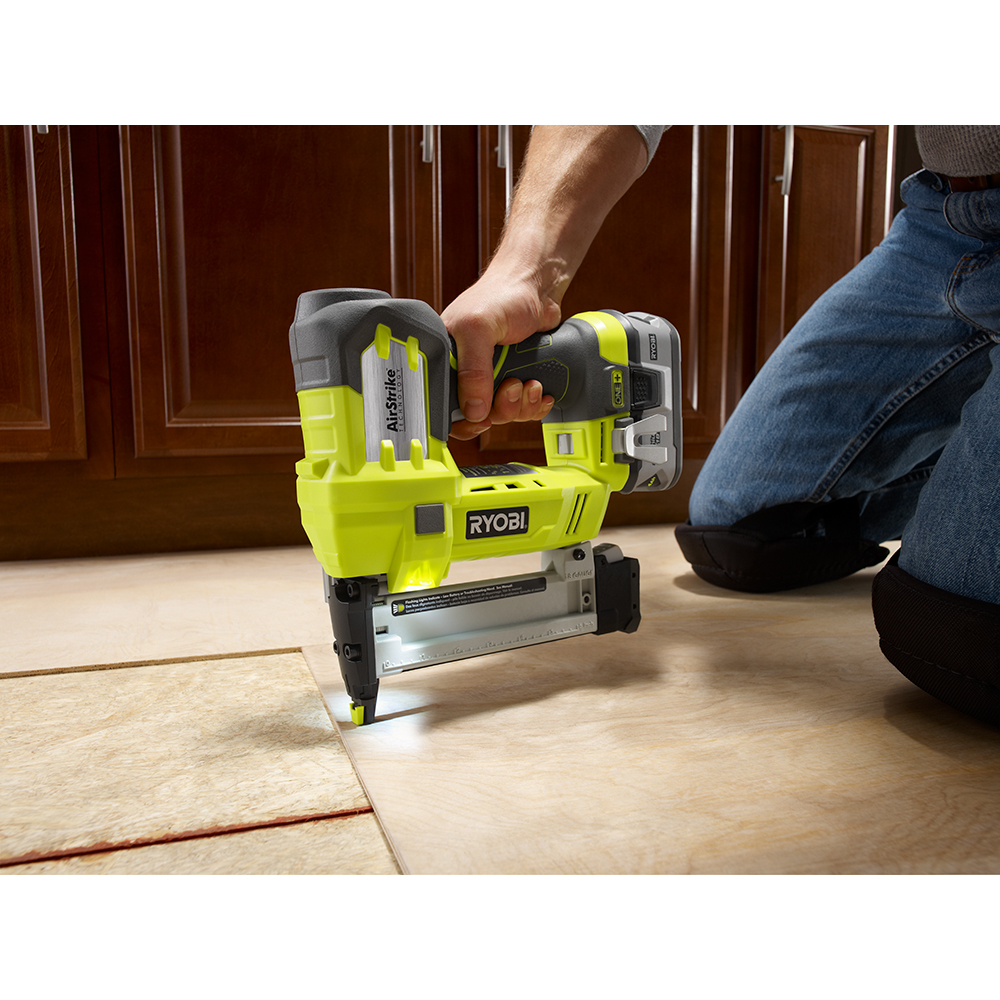 RYOBI ONE 18 Volt AirStrike 18 Gauge Narrow Crown Stapler