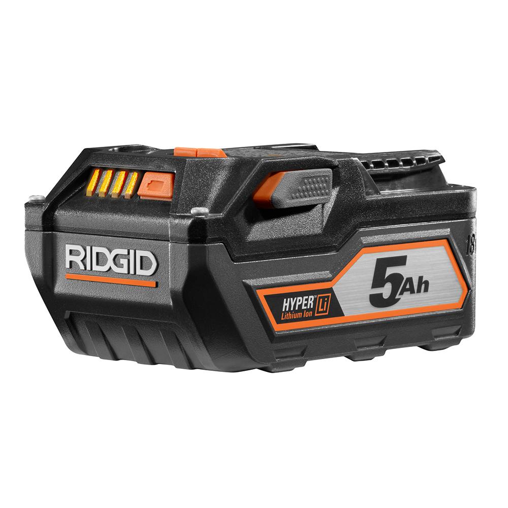 RIDGID 18 Volt HYPER LithiumIon High Capacity 5.0Ah Battery Pack