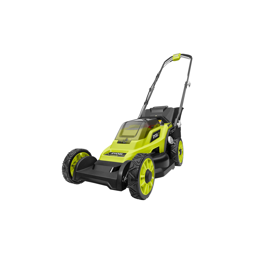 RYOBI 13 in. ONE+ 18 Volt Cordless Battery Walk Behind Push Lawn Mower Kit