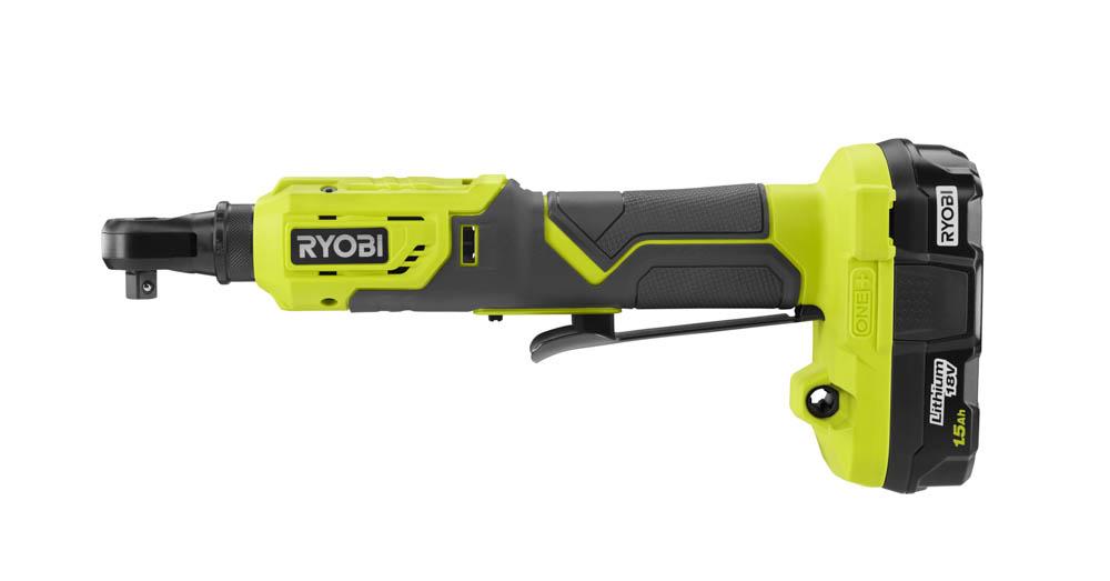 RYOBI 18 ONE+ 18V Cordless 3/8 in. 4 Position Ratchet