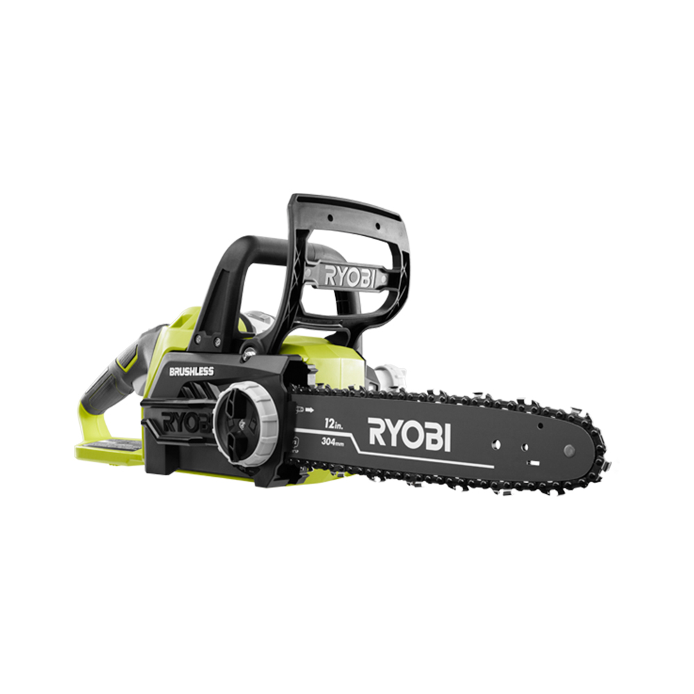 RYOBI 18 Volt ONE+ 12 In. Brushless Chain Saw Kit