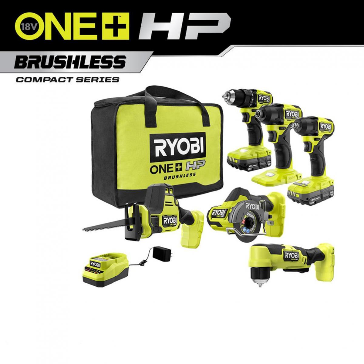 18V ONE+ Compact Brushless 6-Tool Kit | Direct Tools Site