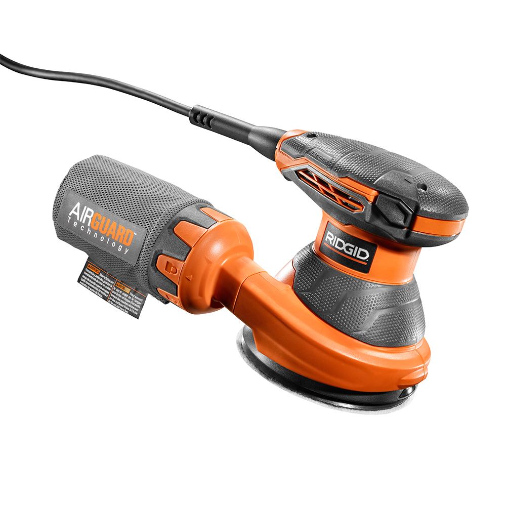 RIDGID 3 Amp 5 In. Random Orbital Sander