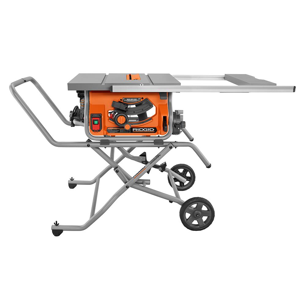 Ridgid 10 In Pro Jobsite Table Saw With Stand