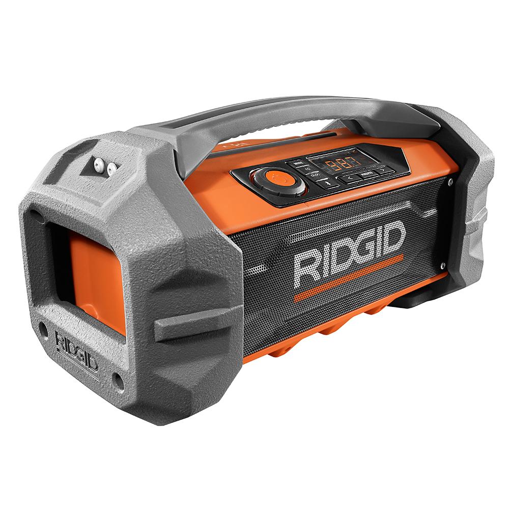 RIDGID Gen5X 18 Volt Jobsite Radio with Bluetooth Technology