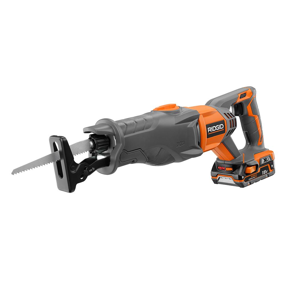 Ridgid X4 18 Volt Lithium Ion Reciprocating Saw Kit