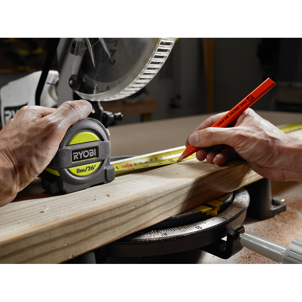 RYOBI 8 M/26 Ft. Tape Measure with Metric and English Scale