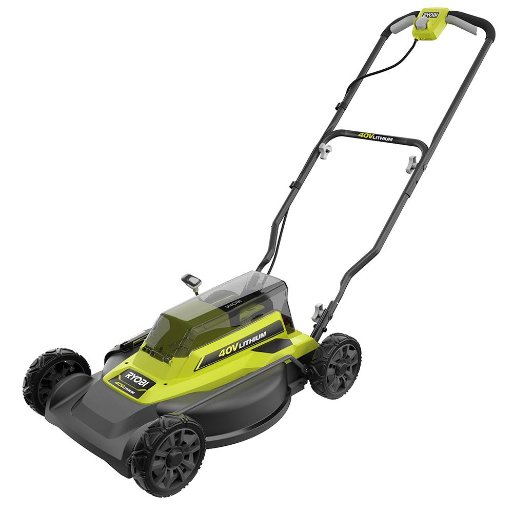 Ryobi 40 Volt Lithium Ion 18 In 2 In 1 Cordless Lawn Mower