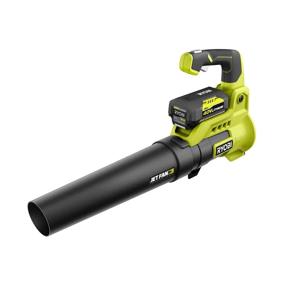 Ryobi 40 Volt Battery Attachment Capable String Trimmer And Leaf Blower