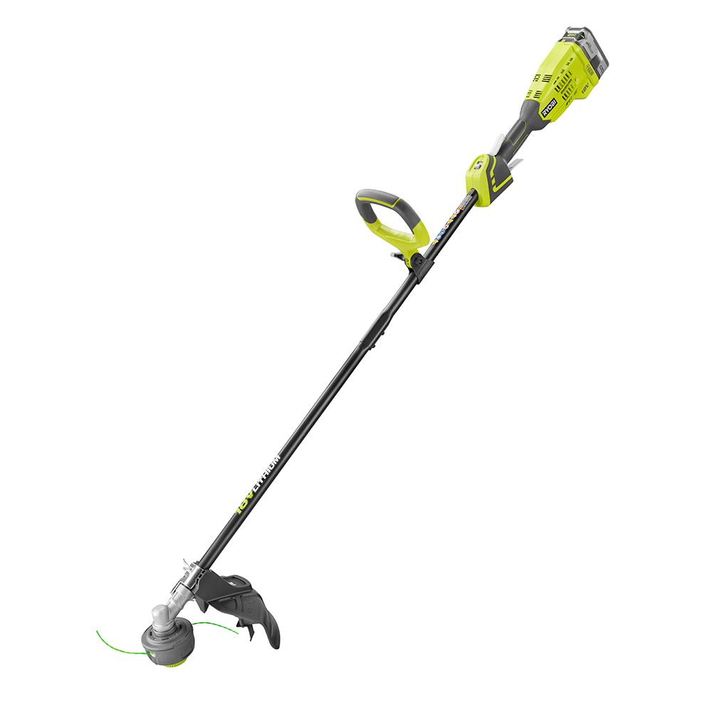 RYOBI ONE+ 18 Volt Lithium Ion Brushless Cordless String Trimmer Kit ...