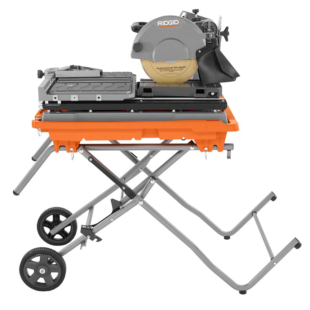 Ridgid 10 In Wet Tile Saw With Stand