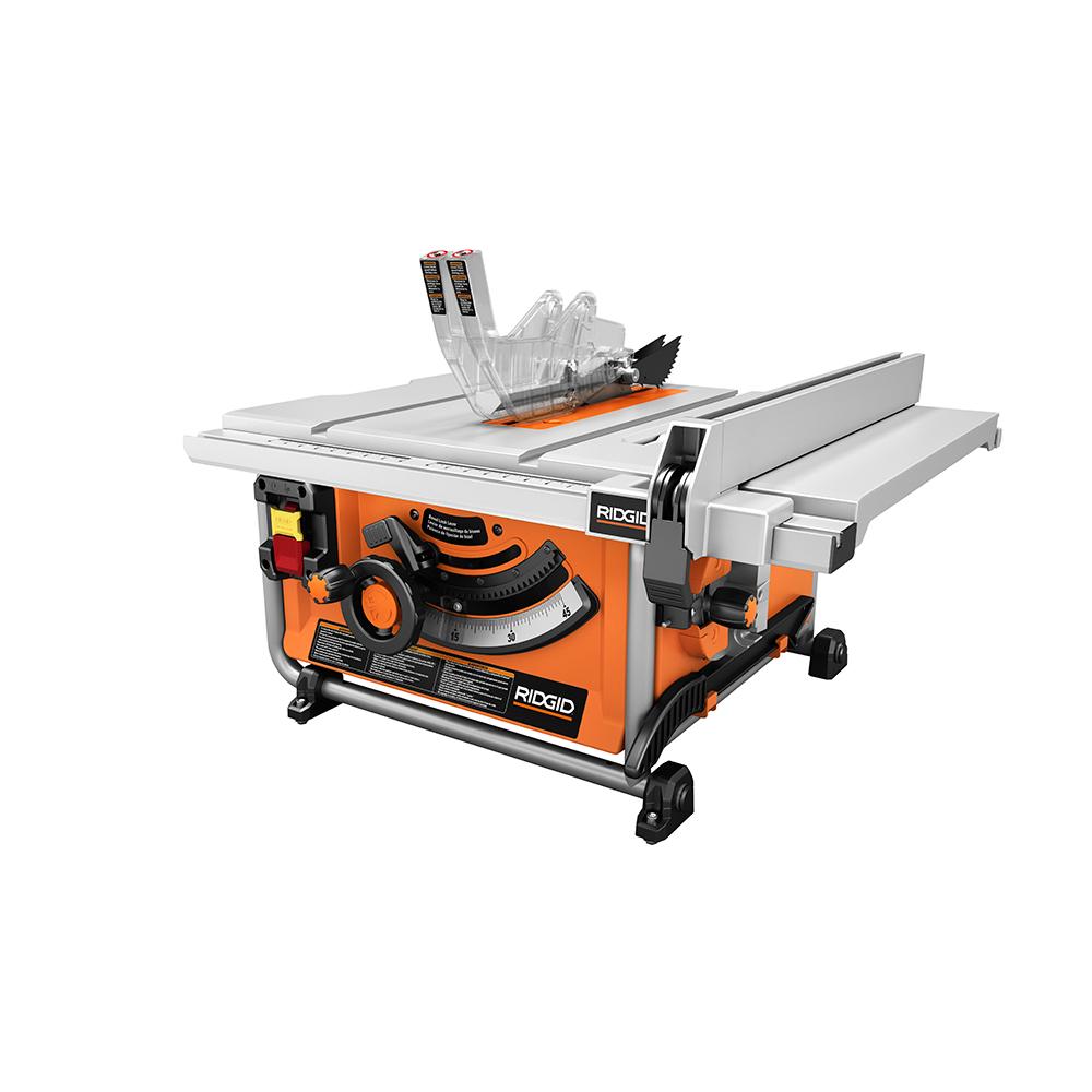 RIDGID 15 Amp 10 In. Compact Table Saw With Folding Stand