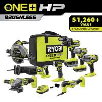 RYOBI 18V ONE+ HP Brushless 8-Tool Combo Kit Blemished