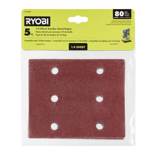 Ryobi discount sander paper