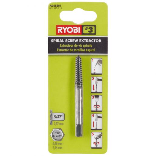 Ryobi 3 piece screw extractor deals set