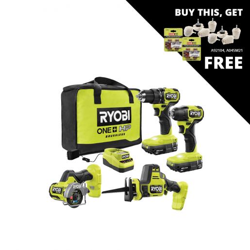 RYOBI 18V ONE+ Lithium-Ion Cordless 1/2-inch Compact Drill/Driver Kit