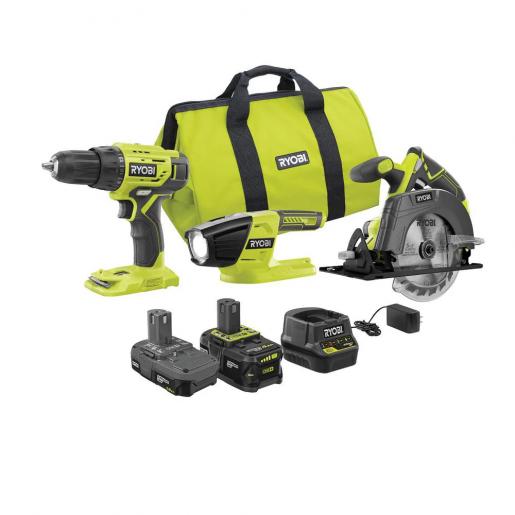 Ryobi P189 18 Volt 1.5 Ah One+ Lithium-Ion Cordless Compact