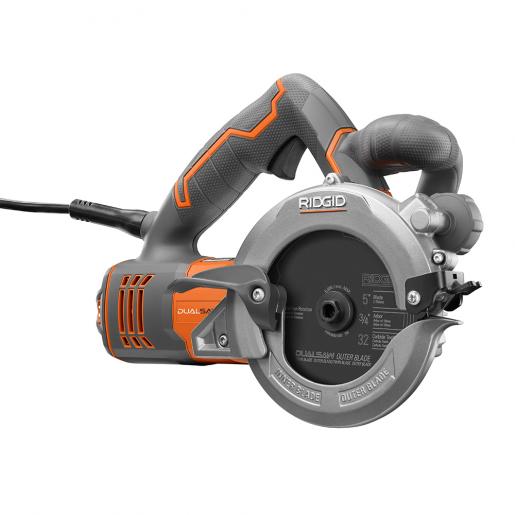 RIDGID 10 Amp Electric 5 In. 2 Blade Circular Saw Direct Tools