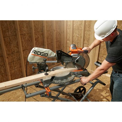 Ridgid 10 inch dual deals bevel sliding miter saw