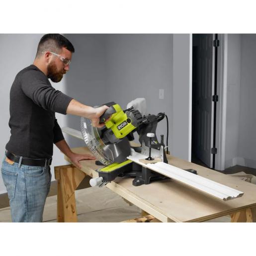 Ryobi 10 inch compound miter saw online with led